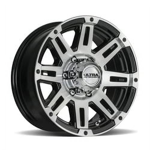 16x6.5 Ultra 226U Machine Trailer Gloss Black Wheel 6x5.5 (0mm)