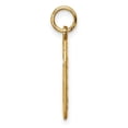 thumbnail image 2 of 14k Yellow Gold Diamond Cut Texture Finish Large Size Number 6 Charm Pendant, 2 of 4