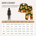 thumbnail image 6 of Bingfone Womens Pajama Sets Tangerine Print,Long Sleeve Loungewear Pajamas Set-Small, 6 of 9