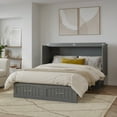 thumbnail image 2 of AFI Sydney Queen Murphy Bed Chest with 6" Mattress, Storage, & Built-in Charger, Grey, 2 of 21