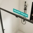 thumbnail image 4 of BARONAGE 44-48" W x 76" H Scalable adjustable frame Shower Door with 1/4"(6mm) Clear Tempered Glass, Matte Black Finish Shower Doors, Reversible Installation, 4 of 9