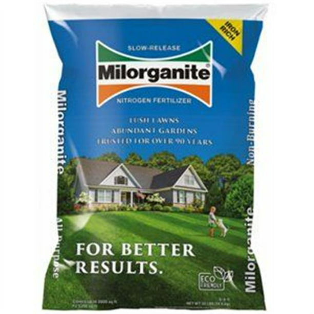 Milorganite Slow-Release Nitrogen Long Lasting All Purpose Fertilizer 6
