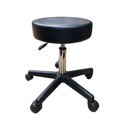 Angel Canada Round Hydraulic Height Adjustable Rolling Stool, Great for Spa Facial Massage Tattoo Doctor Technician Office or Home use…