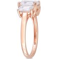 thumbnail image 3 of Everly Women's Moissanite and Created 10K Rose Gold Engagement Ring, 3 of 7