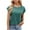 Green, variant on Xihbxyly Blouses for Women Dressy Casual, Womens Casual Crew Neck Tops Puff Short Sleeve Tops Blouses Casual Tunic Tops for Leggings Fashion Clothes