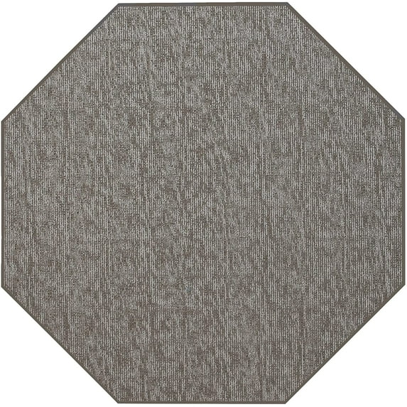 Indoor Outdoor custom size area rugs made in USA comes in Ten colors and Nine shapes rectangular,round,square,runners,oval,hexagon,octagon,half round - Neutral, 2' Octagon Area Rugs