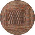 thumbnail image 1 of Ahgly Company Machine Washable Indoor Round Traditional Peru Brown Area Rugs, 3' Round, 1 of 7