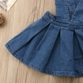 thumbnail image 4 of Bagilaanoe Toddler Baby Girl Overalls Dress Sleeveless A-line Denim Dresses 6M 12M 2T 3T 4T 5T Kids Casual Suspender Skirt, 4 of 6