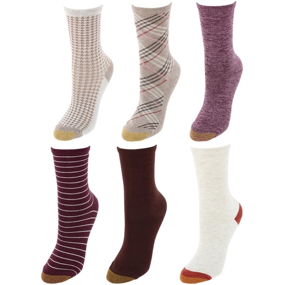 Gold Toe Work Life Midi Socks (Pack of 6) (Women)