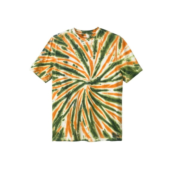 KingSize Men's Big & Tall Lightweight Tie-Dye Crewneck Tee - 7XL, Camo Tie Dye