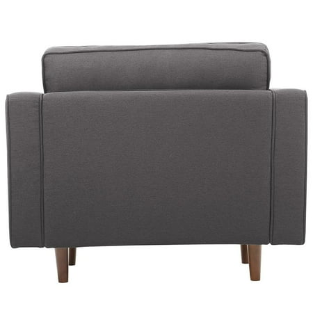 Lifestyle Solutions Tracy Tufted Accent Chair In Dark Gray