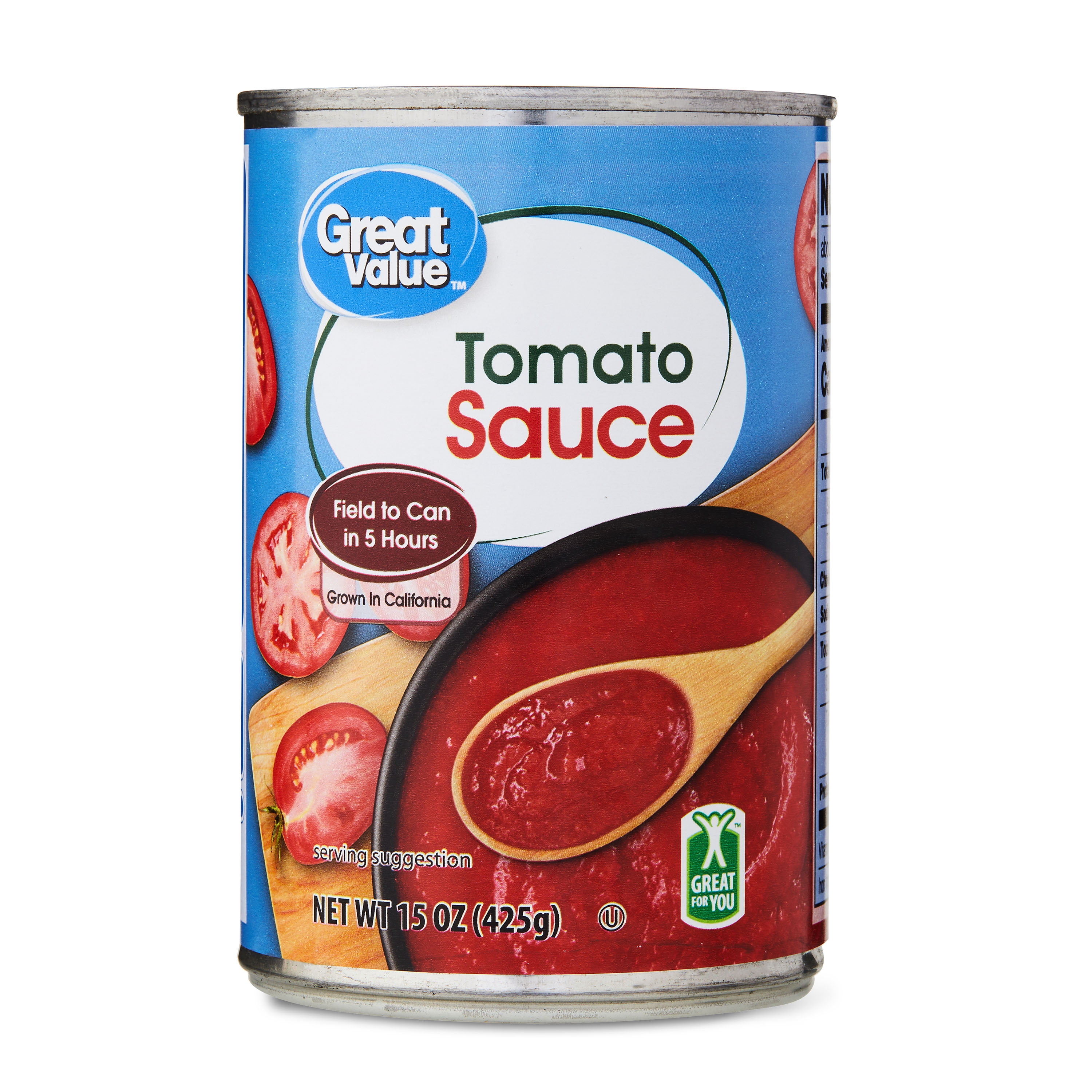 Great Value Tomato Sauce, 15 oz Can, 4 Count