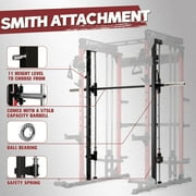 RitFit M1 Smith Machine with Cable Crossover System, Multi-function Squat Rack Power Cage for Home Gym, Power Rack and Packages