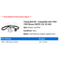 thumbnail image 2 of Timing Belt Kit - Compatible with 1984 - 1989 Nissan 300ZX 3.0L V6 GAS 1985 1986 1987 1988, 2 of 2