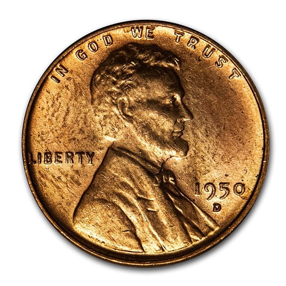 1950-D Lincoln Cent BU (Red)