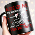 thumbnail image 2 of Lotusprinthandmade (Style 6) Personalized Valentine's Day The Morning Is Foggy I Can't Stop Thinkin About You Black Ceramic Mug (11oz) (Made In US), 2 of 5