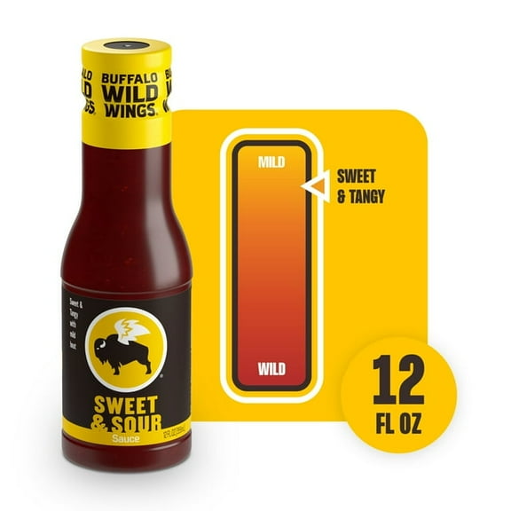Buffalo Wild Wings Sweet & Sour Sauce, 12 fl. oz. -Pack of 2