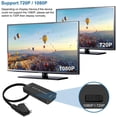 thumbnail image 1 of Adaptador a , 1080P Proyector Convertidor de sonido y video 720P / 1080P, Computadora DVD PC Monitor, con cable USB, Interruptor para Hugo convertidor de audio y video, 1 of 9