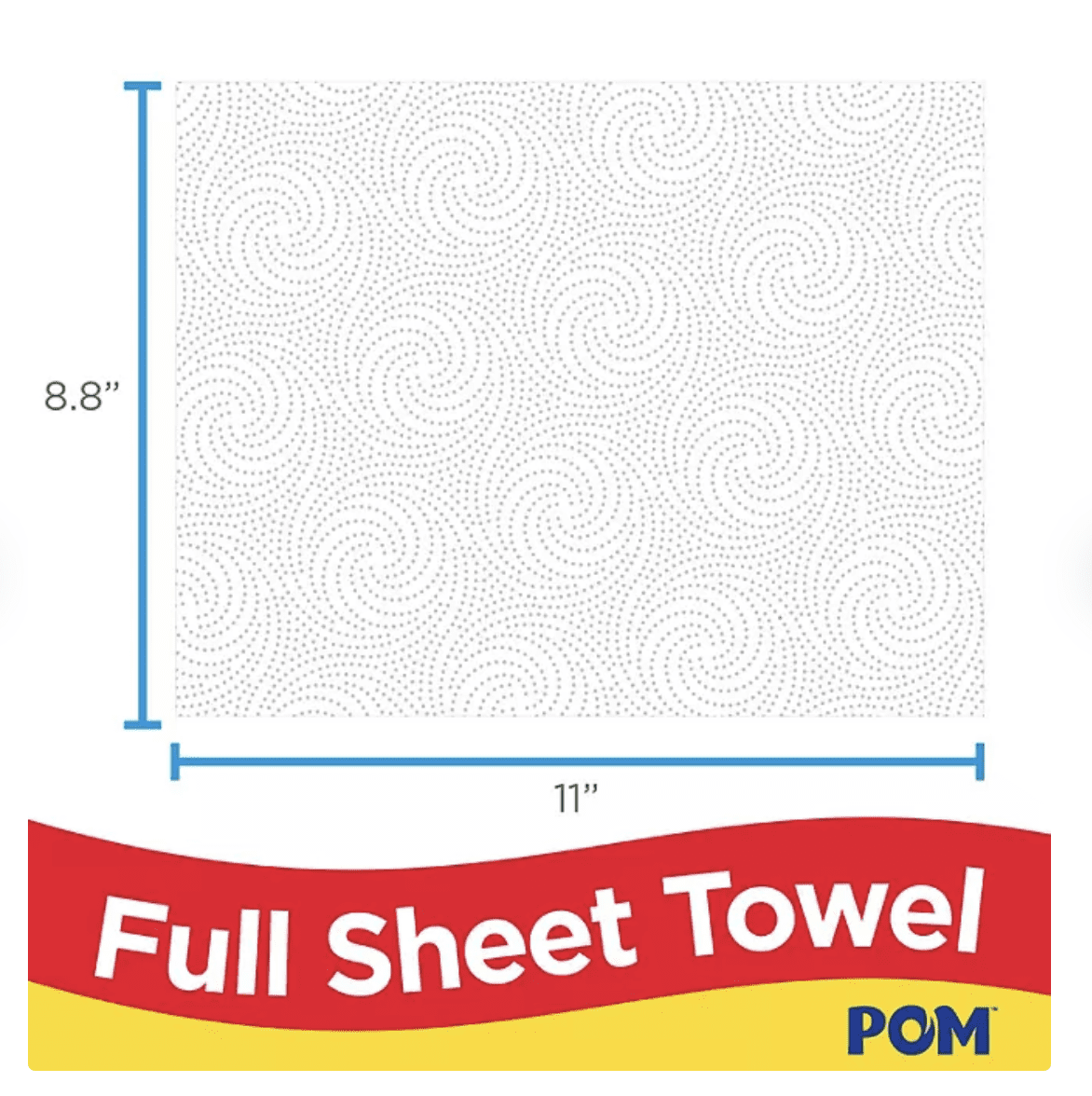 POM Individually Wrapped 2-Ply Paper Towels 30 rolls, 110 sheets/roll