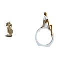 thumbnail image 1 of Figura Artística Abstracta De Una Caballero Nórdica De Resina, Ideal Para Decorar Escritorios, Mesas De Oficina, Centros De Mesa, Dormitorios, Estanterías, Entradas Rústicas O Como Regalo., 1 of 8