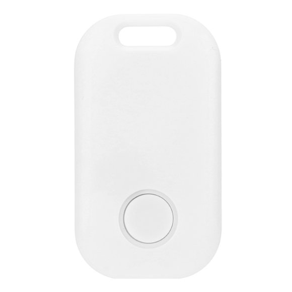 Buscador de artículos Bluetooth para evitar la pérdida de niños Dispositivo de seguimiento de bolsas para mascotas Localizador de llaves inteligente para Android para IOS Blanco
