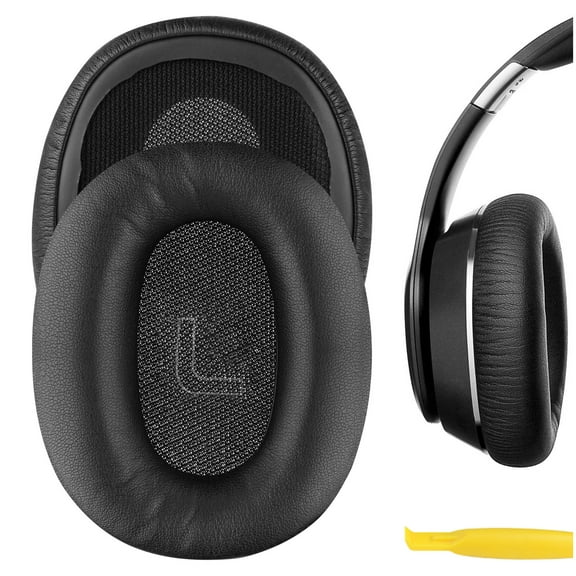 Geekria QuickFit Replacement Ear Pads for Edifier W820BT, W828NB Headphones Ear Cushions, Repair Parts (Black)
