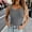 A_ Gray, variant on Women's Peter Pan Collar Wooden Button Solid Sleeveless Suit Vest, Slim Waist Casual Layering Waistcoat White L