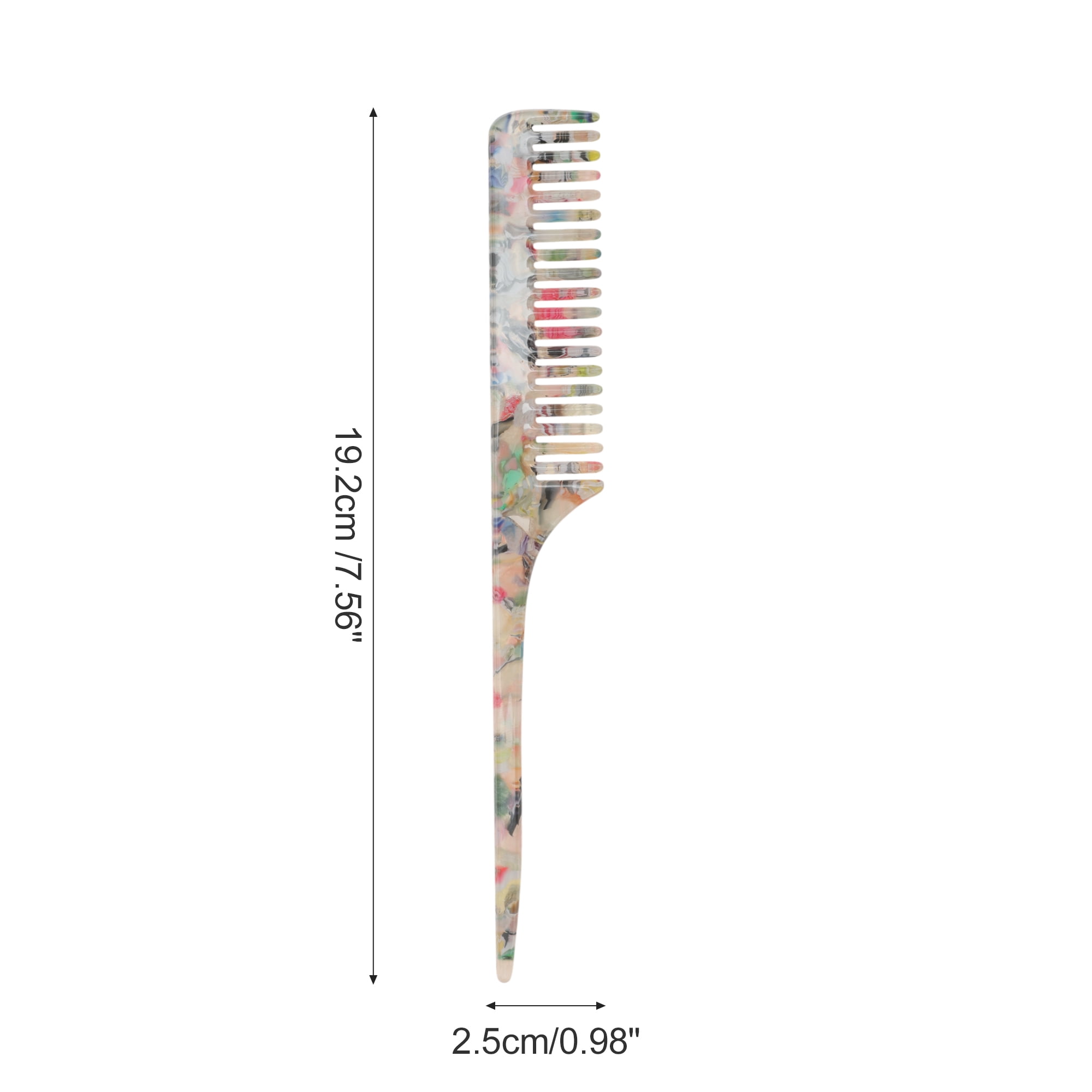 Unique Bargains 1 Pc Simple Vintage Rat Tail Comb for All Hair Types Colorful