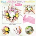 thumbnail image 3 of Easter Egg Candle Rings Wreaths Artificial Spring Easter Egg Berry Wreath For Front Door Hanging Kitchen Cabinet Wreath With Ribbon For Porch Wall Window Farmhouse Decor, 3 of 9