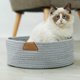 thumbnail image 4 of Cama para mascotas Lavable Algodón Cálido Invierno para Perro Gato Gris Redondo brillar Electrónica, 4 of 5