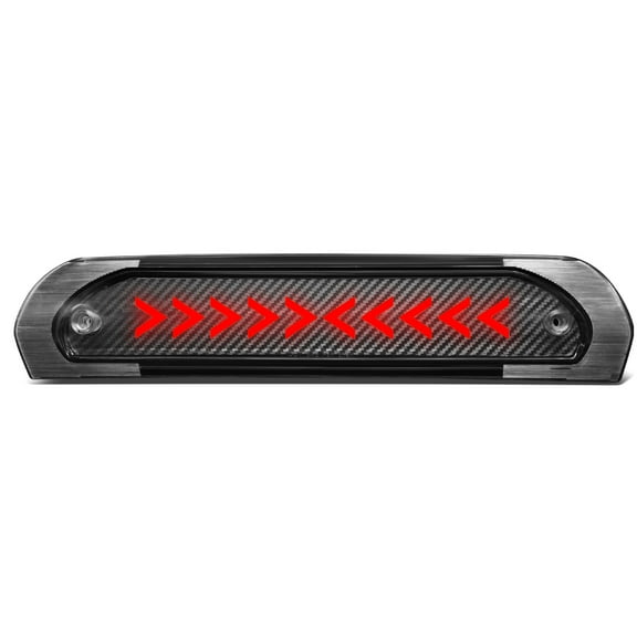 DNA Motoring 3BL-DRM02-3D-T3-LED-BK For 2002 to 2009 Dodge Ram 1500 2500 3500 Sequential LED Arrow Style Signal Tail Center 3rd Third Brake Light 03 04 05 06 07 08
