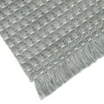 thumbnail image 3 of REGALWOVEN Boho Bathroom Rug, Woven Tecture Rug for Bedroom Throw Rug with Fringe Grey 16" x 24", 3 of 6