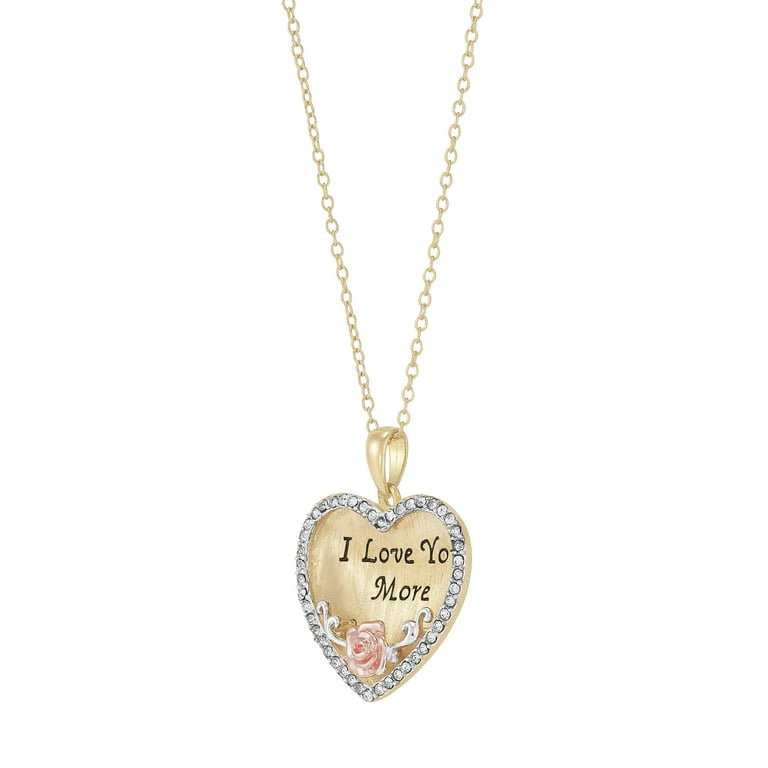 Walmart heart shop necklaces