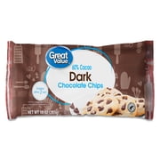 Great Value Dark Chocolate Baking Chips, 10 oz Bag