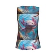 thumbnail image 5 of Lsque Cute Underwater Axolotl Printed Workout Tank Tops for Women, Athletic Sports Tank Tops, Compression Sleeveless Dry Fit Shirts,Sleeveless Yoga Shirt-Large, 5 of 9
