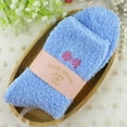 thumbnail image 3 of 6 Pairs Colorful Women Soft Fluffy Bed Socks Winter Warm Lounge Slipper Fleece Sock, 3 of 7