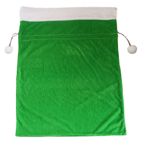 Christmas Velvet Santa Bags with Drawstring Large Christmas Bags Santa Gift Sack Drawstring 20 x 28 Inch Santa Gift Sacks Xmas Stocking Supplies for Xmas Playing Present Toy