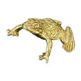 thumbnail image 1 of Figura de latón, adorno tradicional para mascota de té, rana de la riqueza, rana Feng Shui 3 cm x 15 cm, 1 of 9