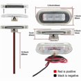 thumbnail image 3 of 4PCS Boat Marine Grade 12V Large Waterproof Cool Blue LED Courtesy Lights Stair Deck RUIOIU, 3 of 3