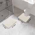 thumbnail image 2 of Juego de alfombrillas de baño Yimobra Memory Foam, 2 piezas, color blanco crema, 2 of 6