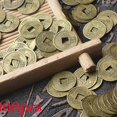 thumbnail image 1 of 100 Pcs Antique Coins Craft Feng Shui Coins Ancient Chinese I Ching Coins For Health Wealth Charm, 1 of 5