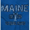 thumbnail image 2 of Maine Lobster Stenciled Distressed ME Plus Size Crewneck Graphic Tee Shirt Brisco Brands 2X, 2 of 3