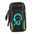 thumbnail image 3 of Bandas de brazo de teléfono Teléfono Brazaletes Bolsa Hacer ejercicio Ciclismo con orificio para auriculares Almacenamiento Caminar Estuche para el gimnasio en casa Magideal Bandas de brazo de teléfono, 3 of 6