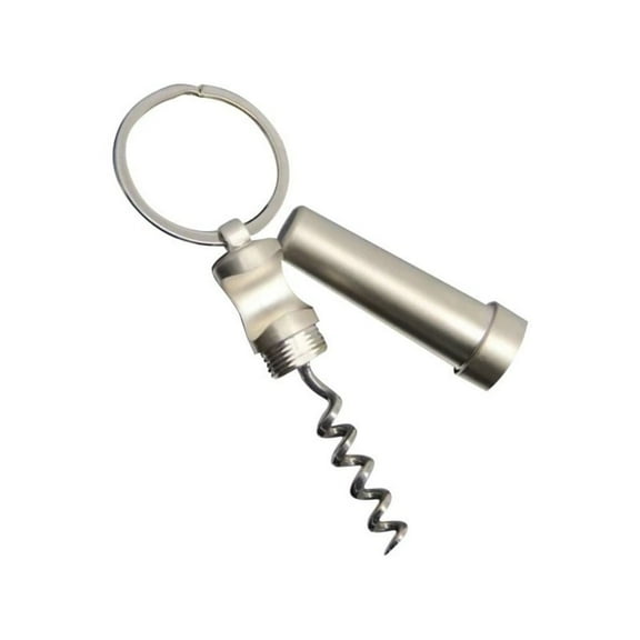 MixMart Portable Creative Multifunctional Wine Beer Keychain Kitchen Tools Corkscrew Bottle Opener Zinc Alloy 3 In 1 1