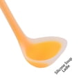 thumbnail image 3 of 8.3 Inch Silicone Soup Ladle Spoon Restaurant Kitchen Scoop Utensil Cooking Supplies Orange, 3 of 7