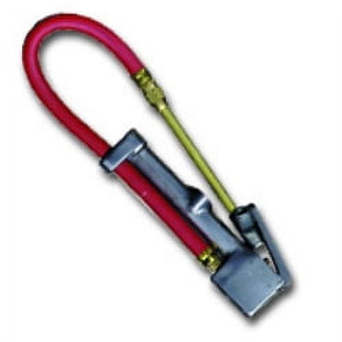 Milton® (S-516®) Straight Foot Chuck Tire Inflator Gauge - 15" Hose, Lock-On Threads