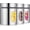 silver, variant on 3 count Stainless Steel Canister Set with Glass Windows Visible Storage Jars  Kitchen Canister Set for Pasta Flour Oat Sugar Container, Kitchen Tools, Housewarming Gifts(Turquoise,32 oz)