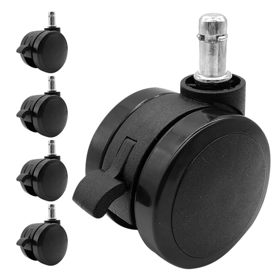 LOLIPPYY 5-Pack Office Chair Replacement Casters with Polyurethane Wheels for Home and Office Seating