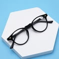 thumbnail image 2 of 3 Pairs of Womens Vintage Round Reading Glasses, Mens Stylish Classic Black Readers HD +2.50, 2 of 6