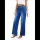thumbnail image 1 of Pantalones Vaqueros Anchos de Talla Grande para Mujer, Cintura Alta, Adelgazantes, con Múltiples Bolsillos, Rectos, Holgados e Informales. Azul S, 1 of 10